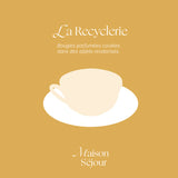 Liliane - Bougie tasse fleurie dorée