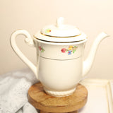 Bougie Cafetière ancienne Longwy - Fleur de coton