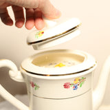 Bougie Cafetière ancienne Longwy - Fleur de coton