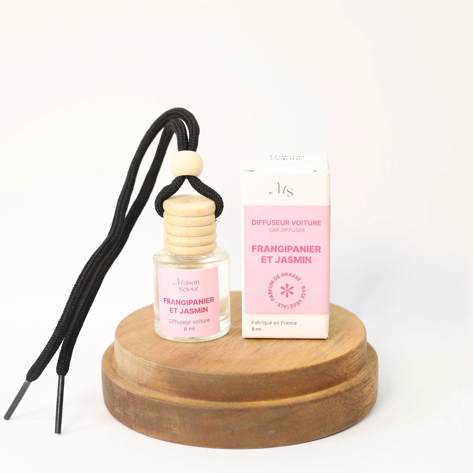 Frangipanier et Jasmin - Diffuseur de parfum voiture, Maison Séjour