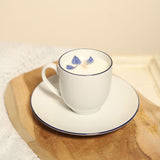 Bougie Tasse café Guy Degrenne - Cyclamen sauvage