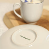 Bougie Tasse café Guy Degrenne - Cyclamen sauvage