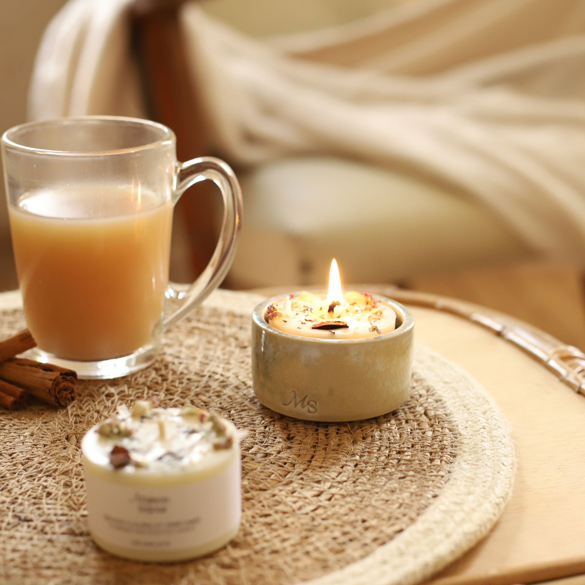La bougie du mois de Septembre - Thé Chaï Latte