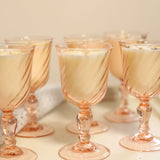 6 verres Rosaline - Macaron Vanille / Dimanche gourmand