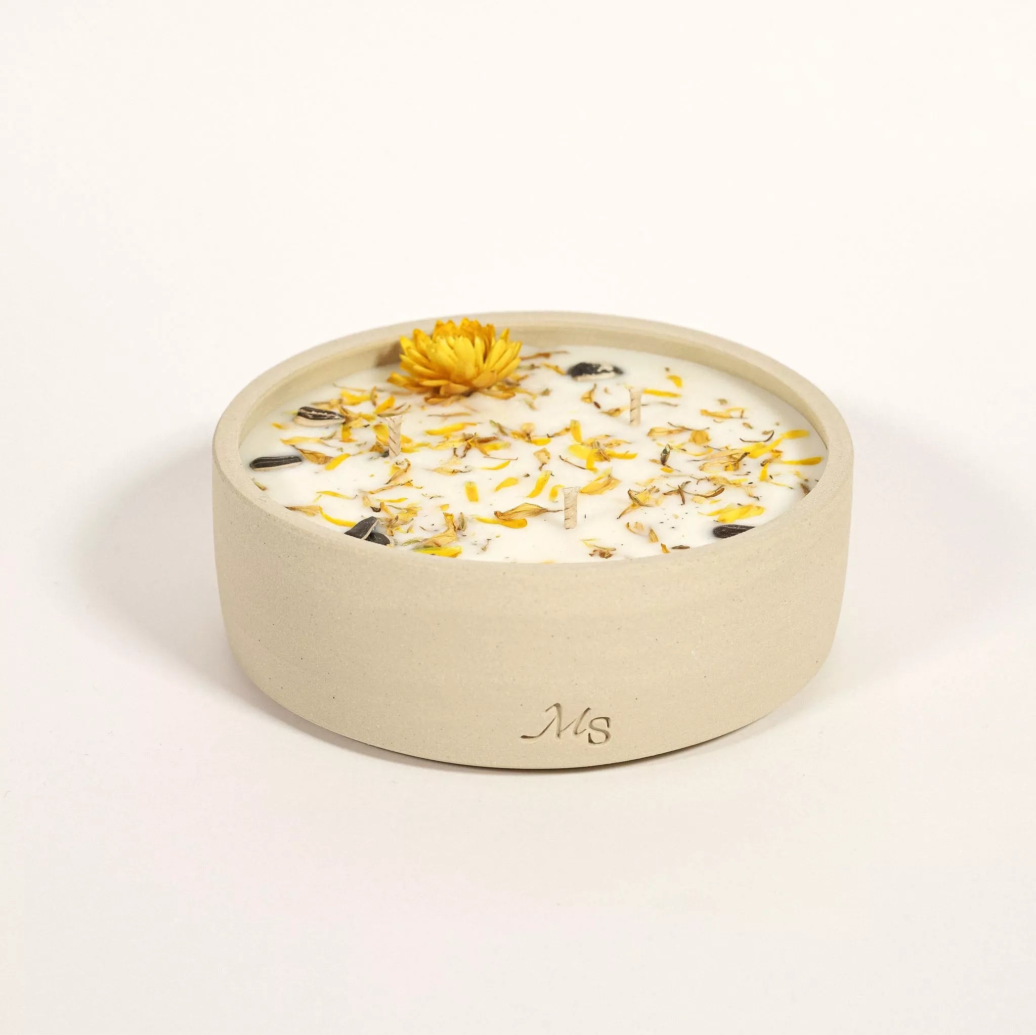 Pétales de tournesol - Bougie grès - Maison Séjour